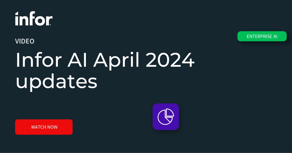 Explore the new improvements to Infor AI released earlier this month. Learn how these improvements streamline algorithm customizations and drive smarter, automated decision-making. bit.ly/4cWibjQ #InforOS #InforAI
