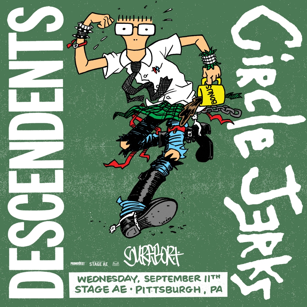 🧷 NEW SHOW 🧷 🎶 @descendents & @circlejerksband 🗓 September 11th 🎫 Promoter presale begins Thursday with code PROMOWEST 🔗 promowestlive.com/pittsburgh/sta…