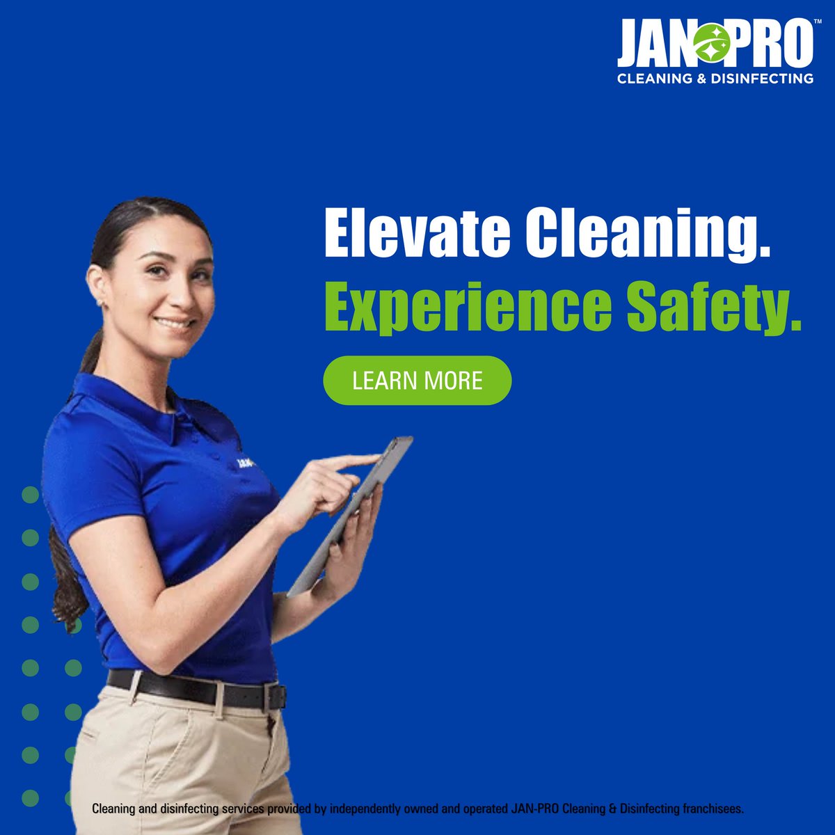 Experience a higher standard of safety and excellence in cleaning with JAN-PRO Cleaning and Disinfecting services.

#commercialcleaning #janitorialservices #businesscleaning #northeastwisconsin  #janpro #janproinNortheastWisconsin #business #EnviroShield #GreenCleaning