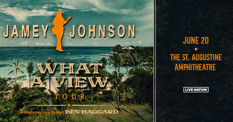 🎤 JUST ANNOUNCED 🎤 Jamey Johnson: What A View Tour with special guest Ben Haggard is coming to @TheAmpSA in St. Augustine, FL on Thurs., June 20. Tickets on sale Friday, April 19th at 10am. 🎟️