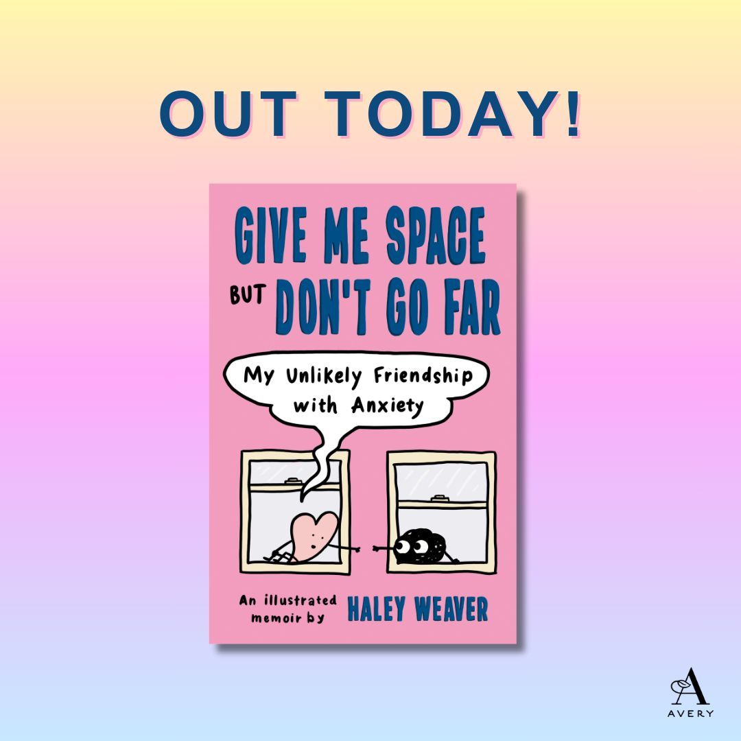 A tender, funny, illustrated memoir about anxiety and self-acceptance from the artist behind @haleydrewthis! #GiveMeSpaceButDontGoFar is out today! buff.ly/43pE2M2