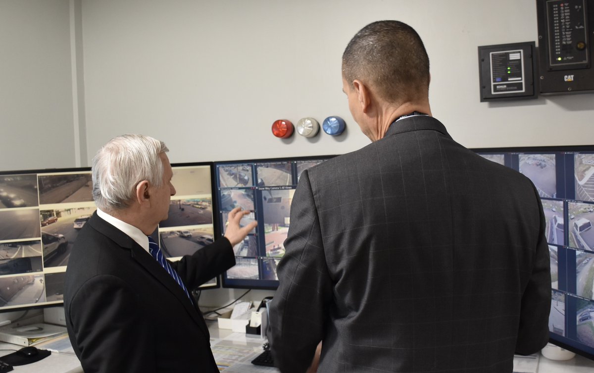 JohnsonAndWales's tweet photo. @SenJackReed visited the university's Providence Campus earlier this week for his annual College Presidents Roundtable. While on campus, he toured JWU's new Nursing Facilities and Campus Safety &amp; Security to learn about the current technology and future infrastructure plans. https://t.co/zMHH7ydqXR