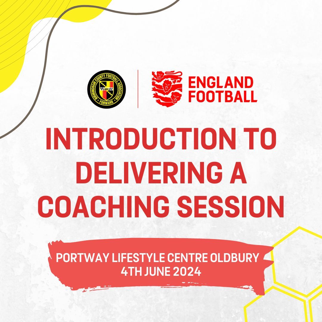 You can now book onto our CPD workshop 'Introduction to delivering a coaching session' at Portway Lifestyle Centre, Oldbury 📝 Build confidence in planning and delivering sessions to create a safe, fun and enjoyable environment 💪 Book here 📲 buff.ly/3O7fW2d