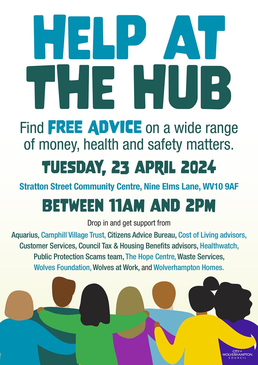 For free help and support on a wide range of money matters and health and safety concerns, come along to a community open day next week. Help at the Hub takes place on Tuesday 23 April between 11am and 2pm. Just drop in - no need to book! More 👉 orlo.uk/Z8bla