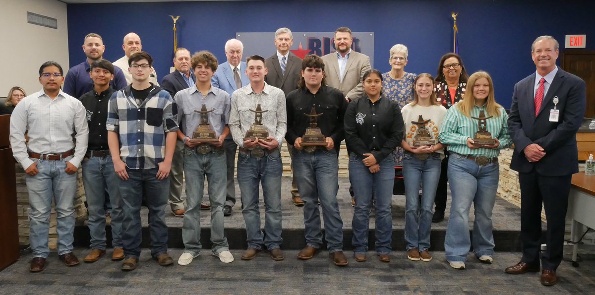 Another April Board recognition was for the Brazoswood CTE students. They participated in the HLSR Industrial Craft Competition (ICC). 5 trophies were awarded our students. Congrats to all. Thank you community for your support. brazosportisd.net/.../brazoswood…... #BISDpride #BISDfamily