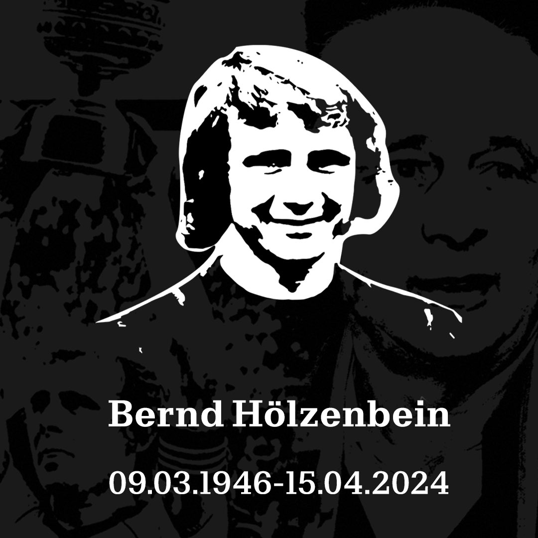 It's a sad day for Eintracht Frankfurt. A great legend has left us. Bernd Hölzenbein, passed away on Monday at the age of 78, surrounded by his family. 🖤