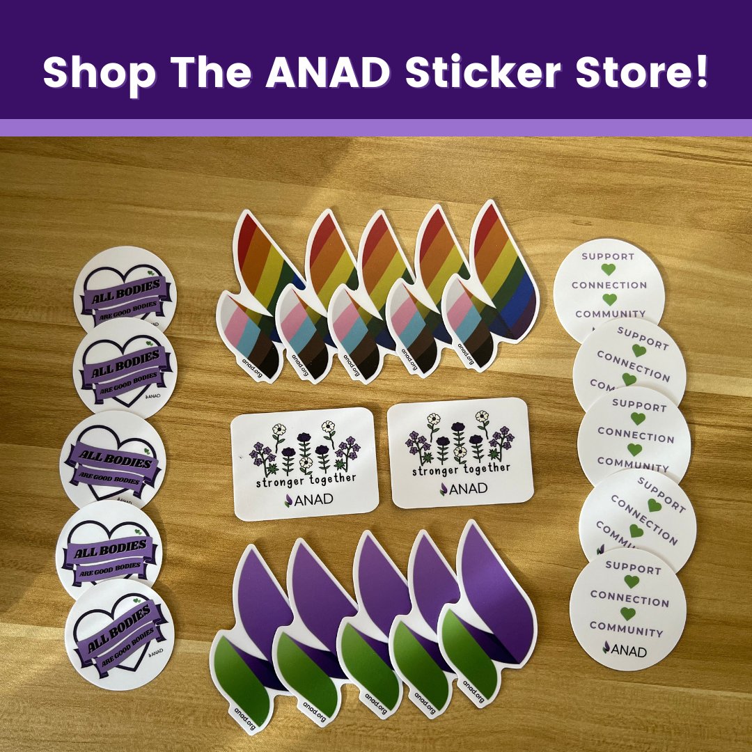 Stickers for a cause! 

Visit the ANAD Sticker Store now to help change a life and pick up some cool stickers while you’re at it! 

Shop Now: zeffy.com/en-US/ticketin…