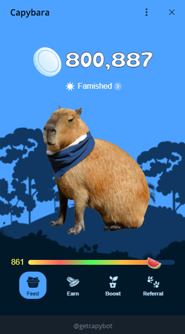🪂  #Airdrop  <a href="/capybaraonsui/">Capybara on Sui</a> 

💸Costo : $0

🕐Tiempo: 2 min (registro)

Fue compartido por el Co-fundador de #Sui, asi que puede que de algo. Basicamente es un tamagotchi virtual, damos click y alimentamos al carpincho, farmeando puntos. Salio hace poquito.