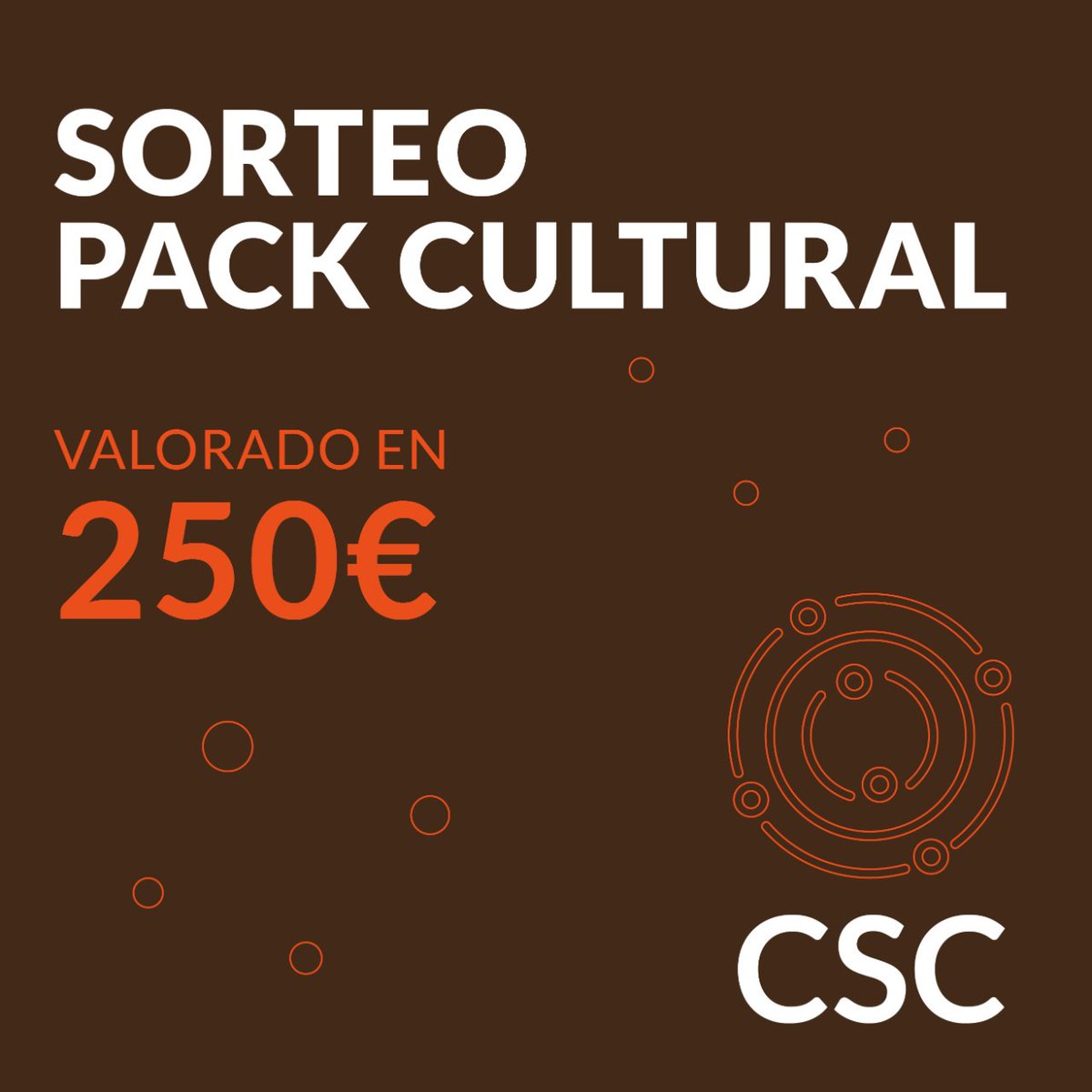 📢 Volveu o gran sorteo de pack cultural valorado en 250€!
🤔 Como participar? Moi sinxelo!
✅Síguenos
✅Sube unha foto mercando libros, discos, no cine, no teatro... en locais ou espazos culturais compostelás.
✅Engade #CompostelaSomosCultura no texto da foto