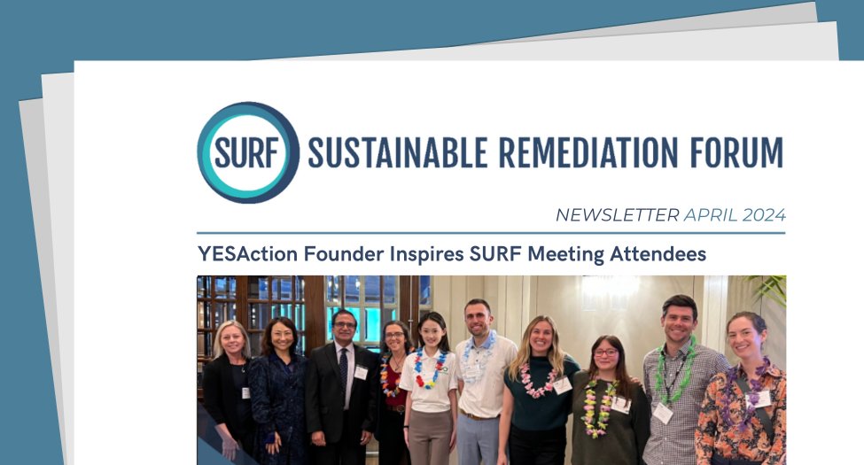 SR_Forum's tweet photo. Check out SURF's April Newsletter, featuring:
- YESAction Founder Inspires SURF Meeting Attendees
- Dive In! EPA Publishes Wildfire Guide for Storage Tank Sites
- Did You Know? A Corny Spin on Earth Day

Read now: https://t.co/wsc0v8Xupi

#SURF #newsletter #april https://t.co/SD5rcRV3QW