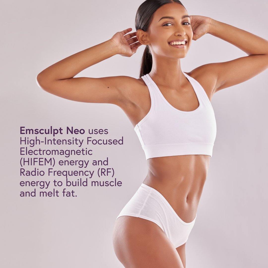 Get toned for the summer! 💪

#Emsculpt Neo strengthens targeted muscles improves the overall look & function of the body so you can do more of the things you enjoy!