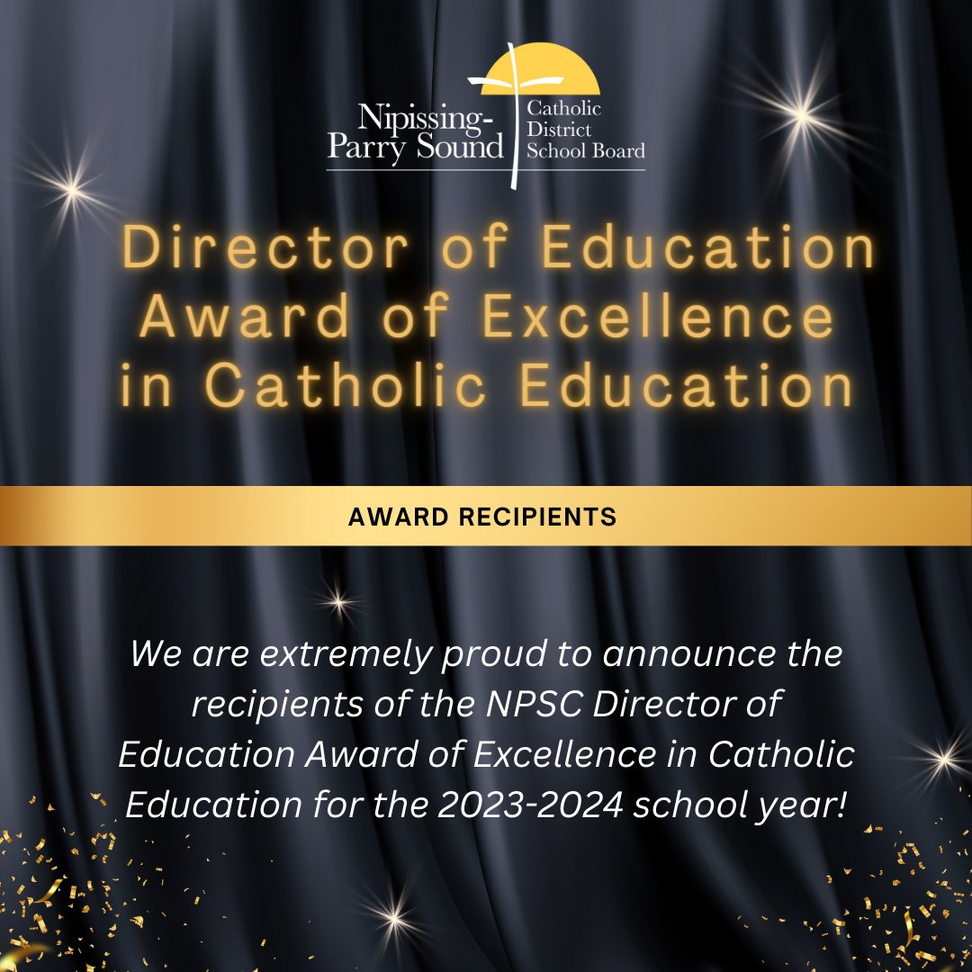 npsc_schools's tweet photo. We are extremely proud to announce the recipients of the NPSC Director of Education Award of Excellence in Catholic Education for the 2023-24 school year! Join us in congratulating these amazing recipients! Click the link in bio for the full story!

#NPSCfaith #CatholicEducation https://t.co/AT6oGYnWFi