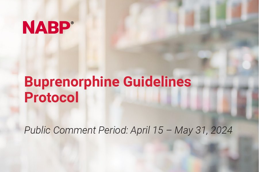 NABP, @UH_Pharmacy, @Commpharmacy, and others collaborated on a new guideline for buprenorphine dispensing in community pharmacies. Share your feedback during the public comment period! nabp.pharmacy/buprenorphine-… #NABP #OpioidCrisis #Pharmacy