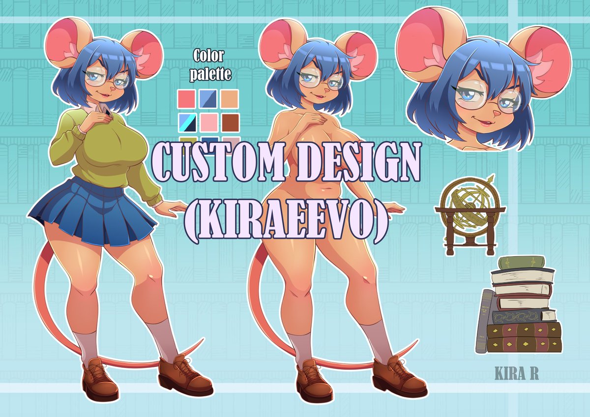 Kira_R96's tweet photo. Character design made for Kiraeevo ^^
#custom
#customfurry https://t.co/V2rKhhfV8V