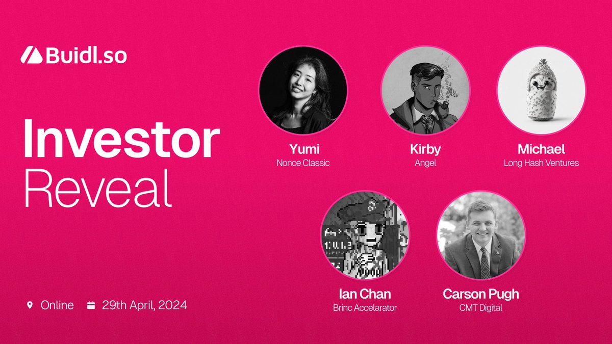 Alright, startups, listen up! 🔊

Your ISD 4 pitch session just got a major  upgrade - meet the rest of the investor squad that's about to shake things up: @CryptoKirbyYT, <a href="/brazenburrit0/">brazen</a>, <a href="/yumihong_eth/">Yumi Hong</a>, <a href="/_ianchain/">Ian</a>, and <a href="/CarsonPugh_ps/">Carson Pugh</a>. 

Better bring your A-game!
