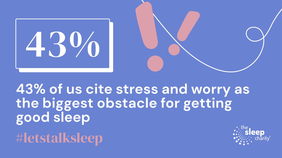 It's #StressAwarenessMonth and it may not come as a surprise that stress is one of the biggest causes of disrupted sleep and we'll guess that most of you can relate? However it works both ways as sleep deprivation can amplify stress levels. 😴 thesleepcharity.org.uk/information-su…