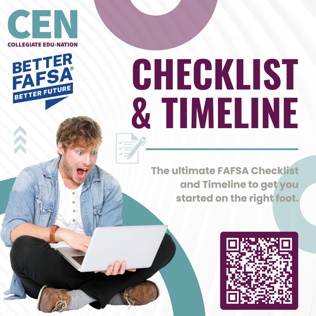 Day 2 of FAFSA Week! 🗂️ 

Make sure you're prepared. Here’s your ultimate FAFSA Checklist & Timeline to get you started on the right foot. Don’t miss out on the aid you deserve! 

loom.ly/PrY46Ew

#BetterFAFSA #FAFSAFastBreak #WeAreRuralEducation