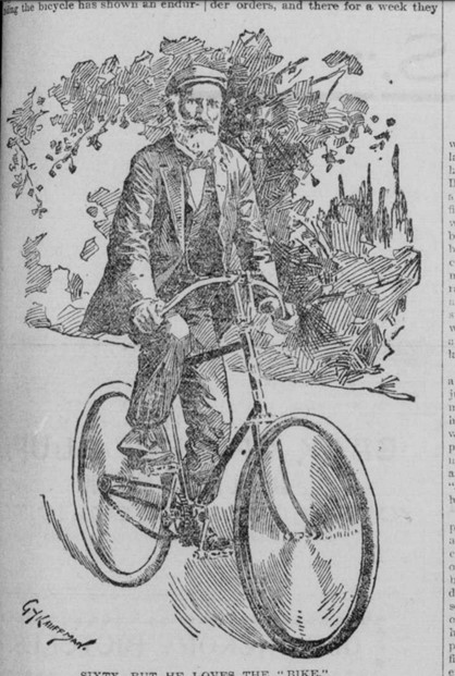 On our way to the garden party. Follow us to catch all our posts today with tips for attending a garden party and how to make the most of it. Drawing from an 1896 issue of the Pine Bluff Daily Graphic. #ChronAm #GardenParty