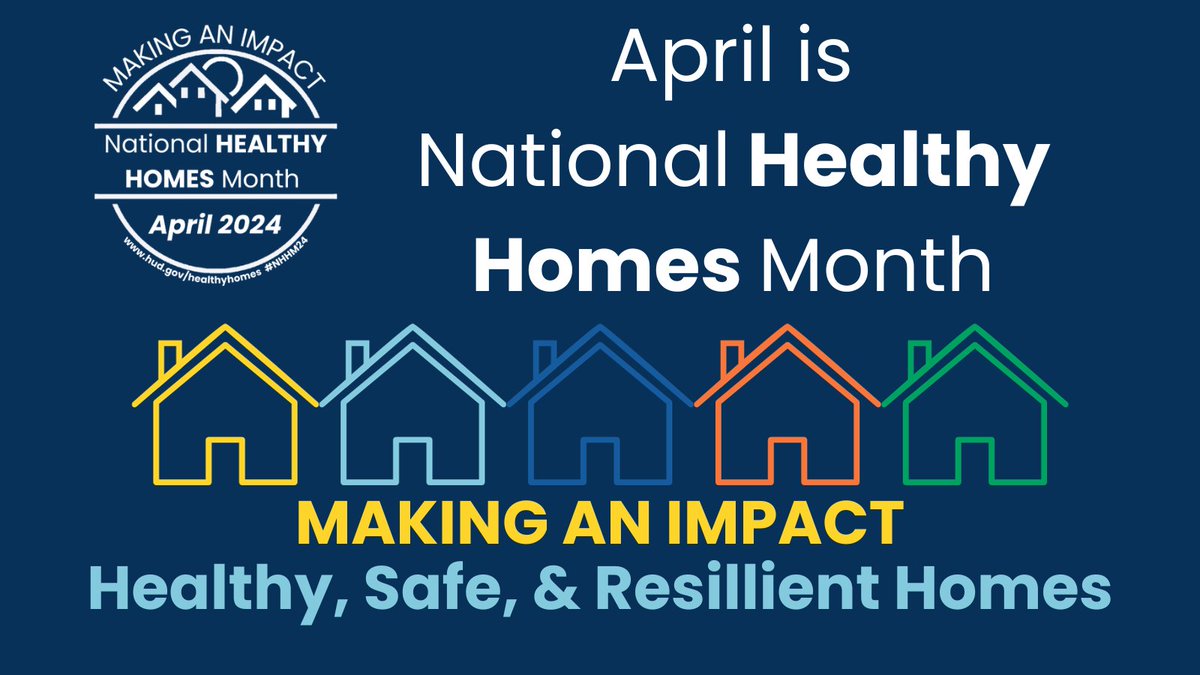 April is Healthy Homes Month! Tip 5 - Keep it Pest-free: Pests look for food, water & shelter. Seal cracks & openings throughout the home; store food in pest-resistant containers. Use sticky-traps & baits in closed containers, and least toxic pesticides such as boric acid powder.