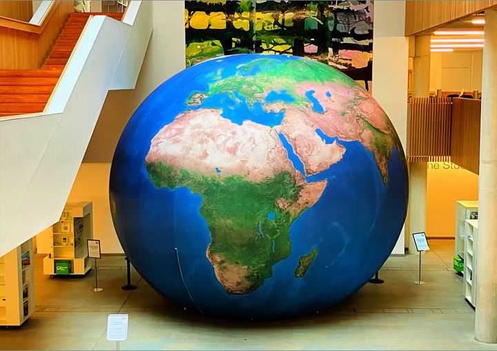 Join us for #EarthDay on 20 April from 11:00 am to 3:00 pm, for a fun day of family-friendly activities, sustainability workshops, and creative crafting. Check out the giant inflatable globe located in the Atrium - available to view all day! thehiveworcester.org/earth-day.html