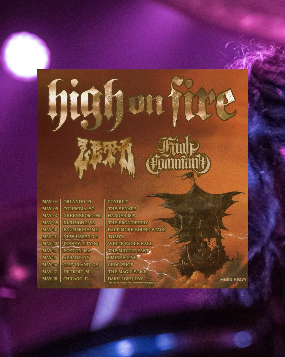 Shows start this week for the second leg of the Zeta tour of 2024 🚨 Starting with the Magia Infinita Release Party in Orlando followed by dates with @sweetpilll (April) and with @highonfireband (May) get your tickets while you still can at Joinzeta.com/tour LFG 🔥