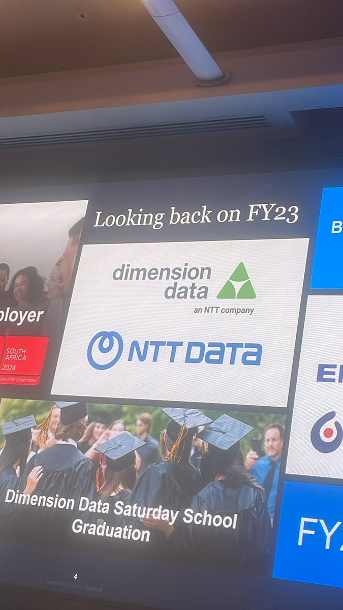 iamntokozom's tweet photo. Today we say goodbye to over 40 years of #DimensionData and welcome a new era as #NTTData. Here’s to continuing being your company’s favourite IT services provider in South Africa and the rest of the world. https://t.co/SPd4QcxlJg