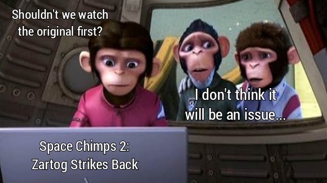 We're continuing APE-RIL with help from Heather & Cesar as we discuss 2010's 'Space Chimps 2: Zartog Strikes Back'!!! Will it matter if we've seen the first movie?!? Let's find out!!! megaphone.link/AOR4723851236