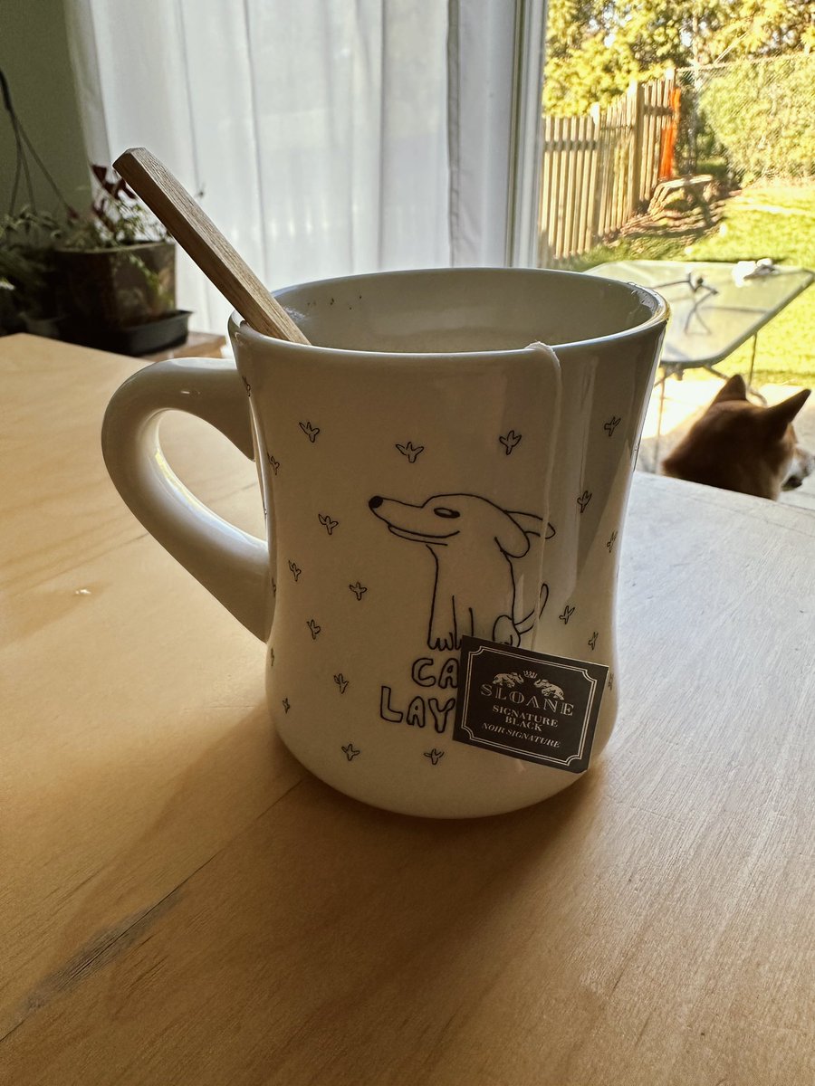 Cowri8's tweet photo. マルサンの調整豆乳とSloaneのblack tea
でティーラテ作ったら最高だった、、 https://t.co/yJh22WkAAv