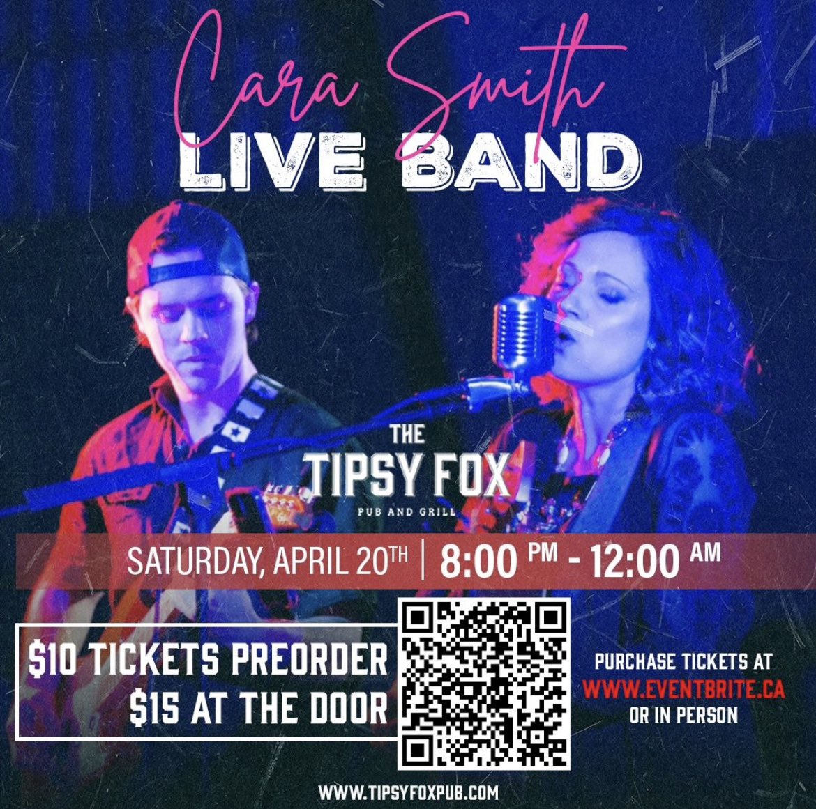 This Saturday night!! Mount Forest Tipsy Fox