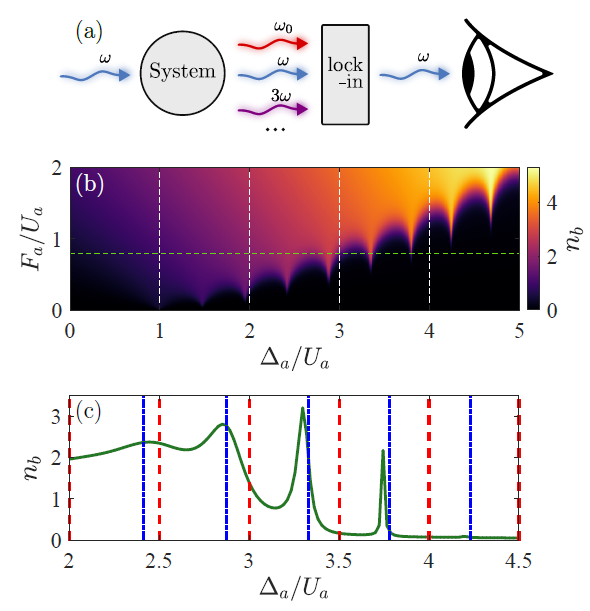 How to account for AC-stark shifts and multiphoton resonances in driven resonators? Check out @arxiv: arxiv.org/abs/2404.09704 our work of 'Floquet expansions by counting pump photons'. With Kilian Seibold and @OrjanAmeye. @UniKonstanz @SFB1432 #quantum #statisticalphysics