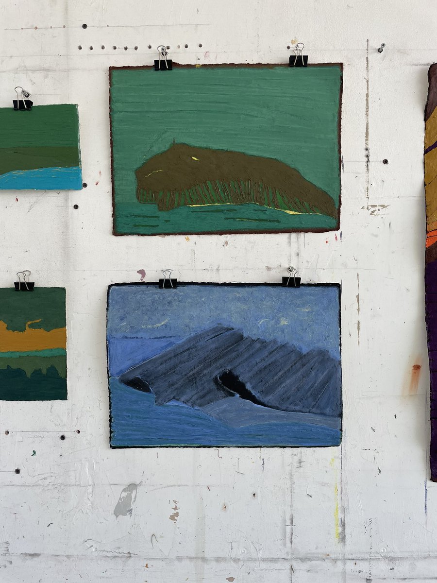 ClareThatcher2's tweet photo. My latest works on paper from my British Isles & Iceland ongoing series of works…..
#oilandpigments #worksonpaper #purecolour #workinseries #size #composition #place #britishisles #iceland #clarethatcher https://t.co/PFOyR6uhm6