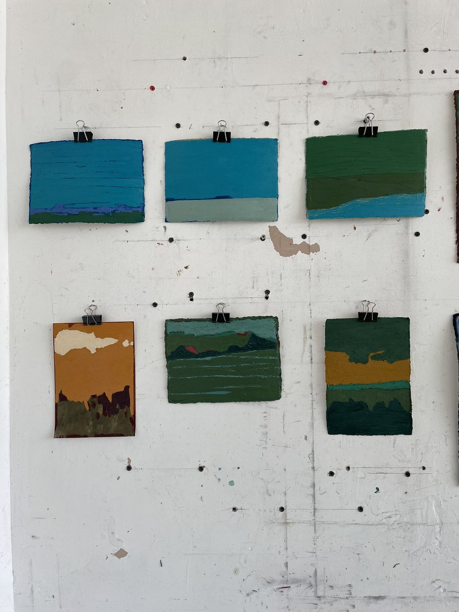 ClareThatcher2's tweet photo. My latest works on paper from my British Isles & Iceland ongoing series of works…..
#oilandpigments #worksonpaper #purecolour #workinseries #size #composition #place #britishisles #iceland #clarethatcher https://t.co/PFOyR6uhm6