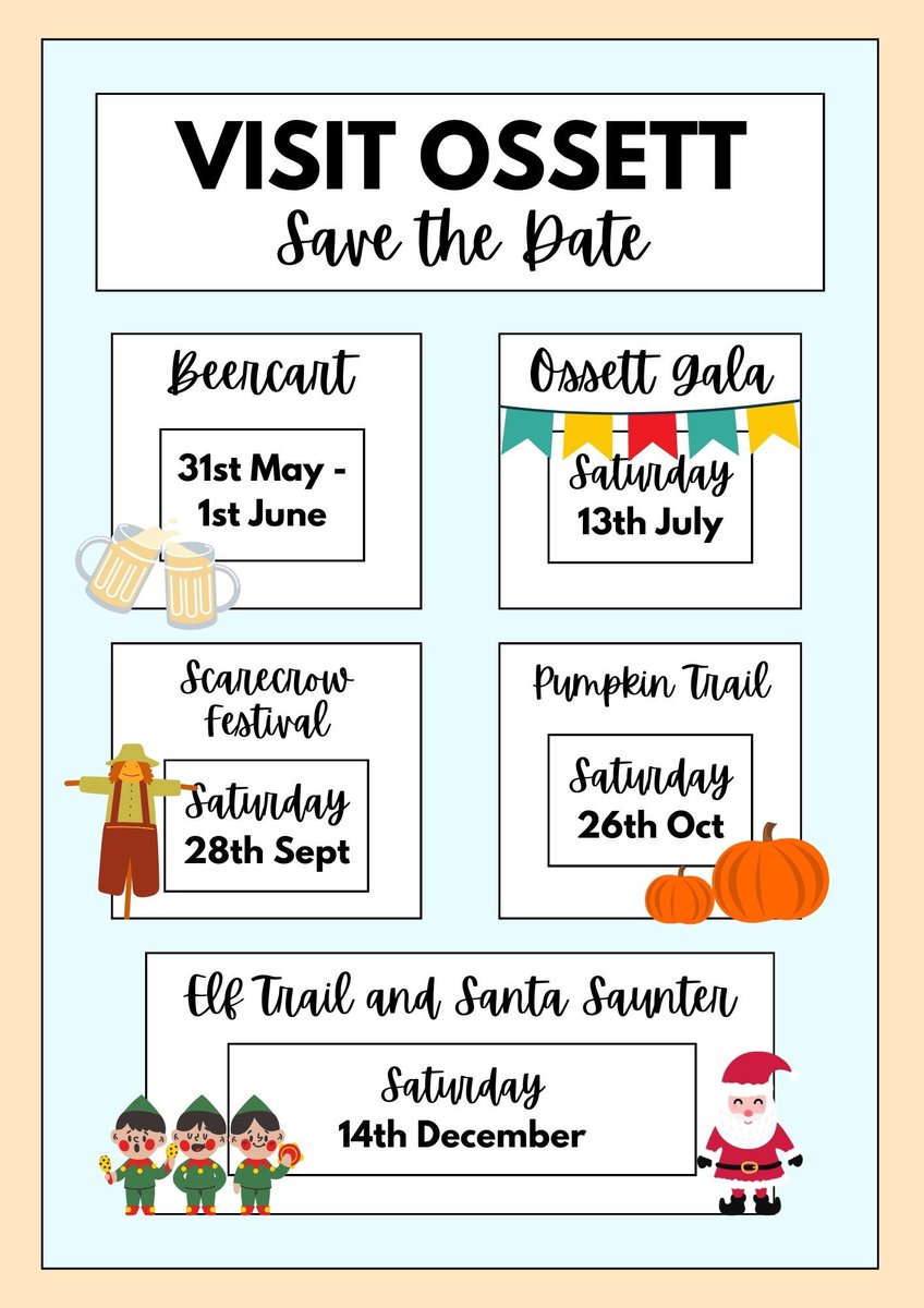 Now taking bookings for stalls at Ossett Gala, email us at ossettgala@hotmail.com for an application form.  Volunteers always welcome to help n the day #Ossett