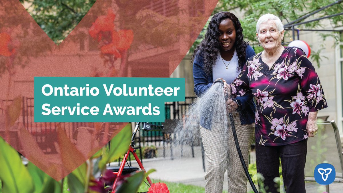The Ontario government is recognizing over 6,637 community leaders with the 2024 Volunteer Service Awards. (1/2)