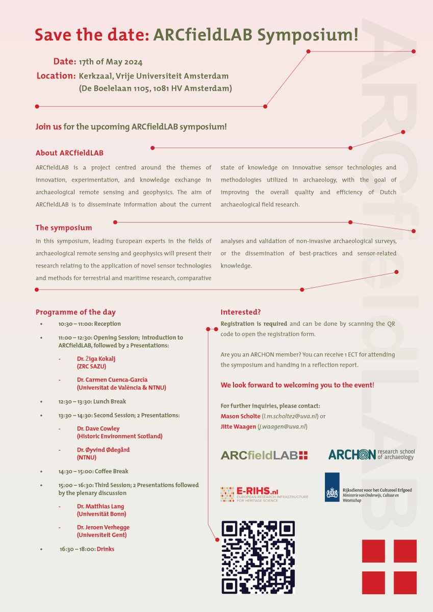 4DRL1's tweet photo. Please join the #ArcFieldLab symposium on the 17th of May. International experts reflecting on the current state of innovation and developments in #sensors in #archaeologicalfieldwork! #remotesensing #geophysics https://t.co/POVpoiHyUZ https://t.co/SpRHYyvM1m