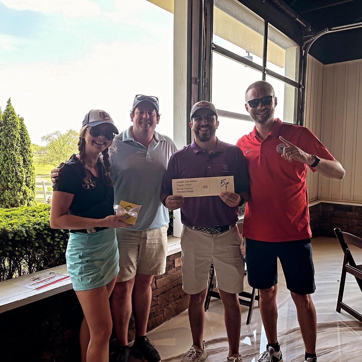 Being the worst member of a group project that gets an A still get an A! Shoutout to this crew for carrying us to being the CHAMPS of the inaugural @nashvillesounds Sounds Scramble to benefit our Foundation! See you next year to defend our title! 🏆