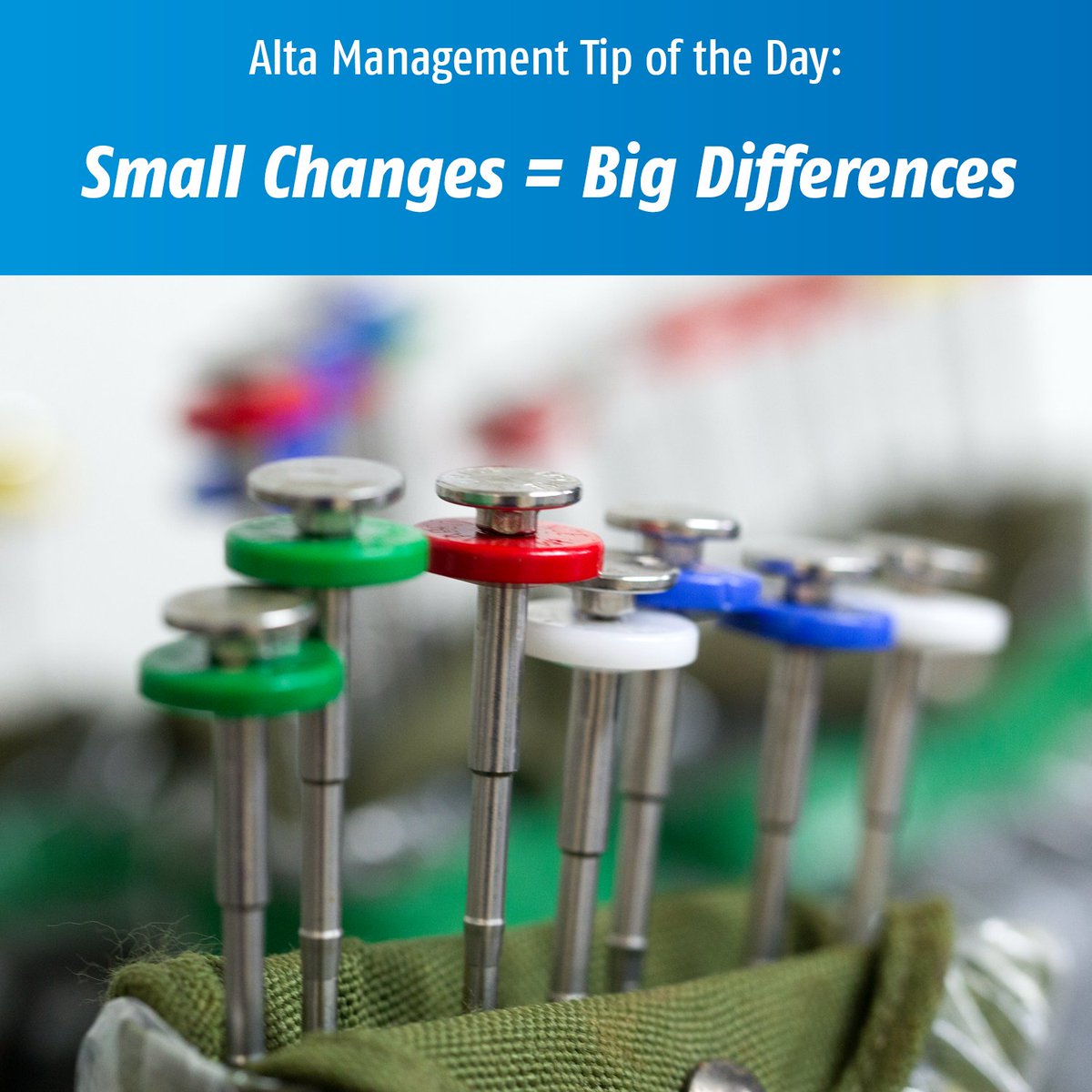 Alta Management Tip of the Day: 

Making changes and improvements on your dairy doesn't need to be overly complicated and expensive to be effective! For example, using proper semen handling techniques to ensure the semen can perform to the best of its ability.
