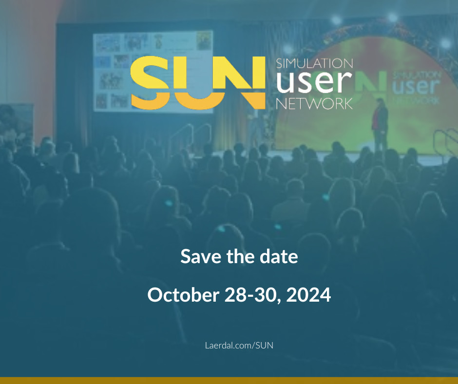 Save the date for our 2024 SUN Conference!

Pre-register now for an unforgettable experience filled with hands-on workshops, inspiring keynote speeches, and valuable networking opportunities.  laerdal.com/sun?utm_campai…

#ElevateYourImpact #HealthcareSimulation #LaerdalSUN