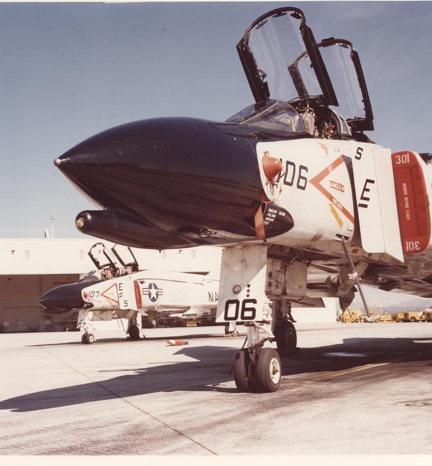 F-4N Phantom of VF-301 on the ground at NAS Miramar, CA, in 1977.