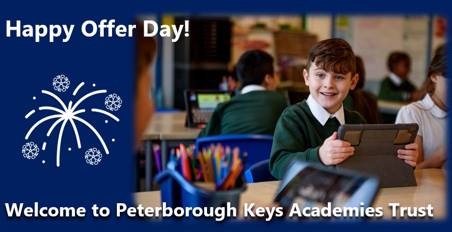 PKAT_edu's tweet photo. As today is #OfferDay, we would like to take a moment to welcome all of our new PKAT families that will be joining our schools in September. Congratulations! https://t.co/kQtT5kH8VK