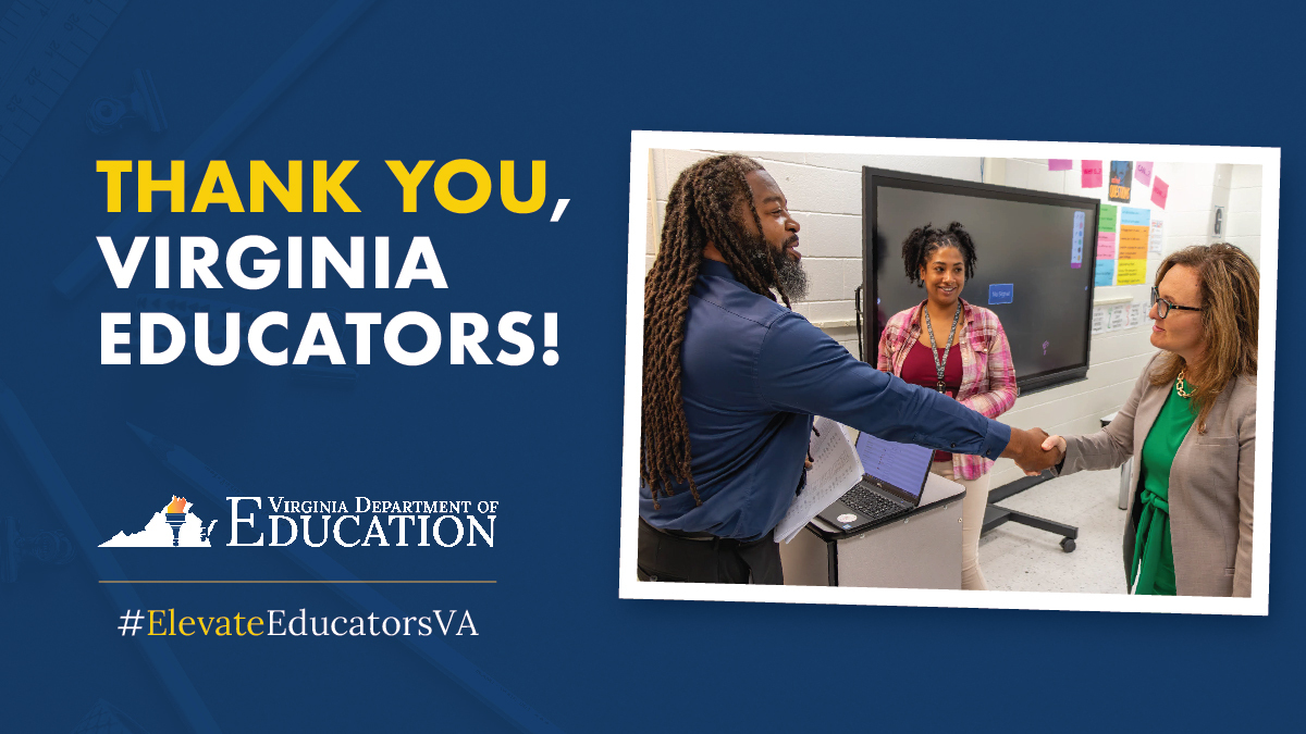 Virginia educators shape futures! Our teachers nurture critical thinking skills and equip students with the knowledge and skills needed to pursue their chosen career paths. #ElevateEducatorsVA