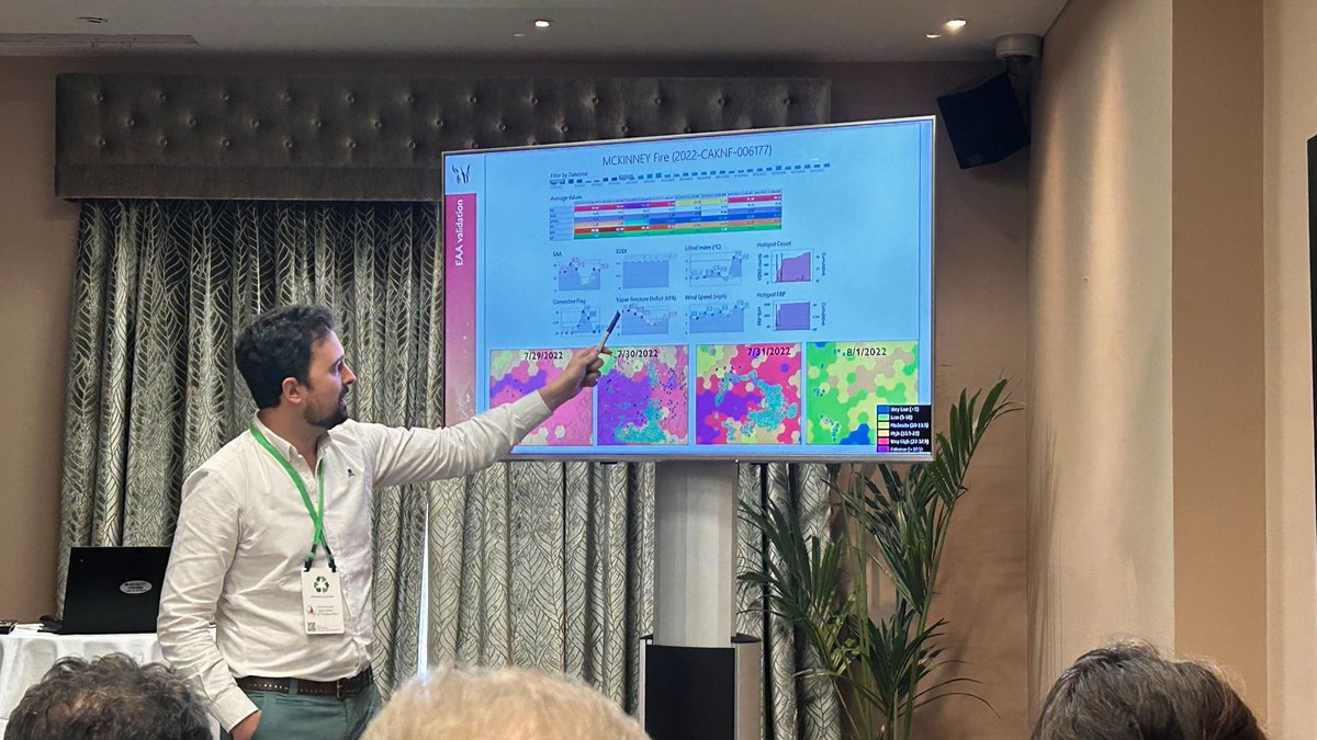 jramireztsyl's tweet image. @Technosylva team today @AdrianCardil EA on pyroconvective fires fires, Macarena Ortega on WAF, and Tomas Quiñones on Phenology effects to NW European fires  @IAWF #FBF2024 #Tralee