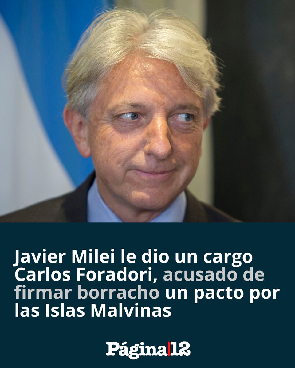 El exfuncionario macrista será el representante del Gobierno argentino ante Organismos Internacionales. Fue el protagonista uno de los mayores escándalos diplomáticos de la historia al firmar en presunto estado de ebriedad un pacto con Gran Bretaña. [bit.ly/4azCSAF]