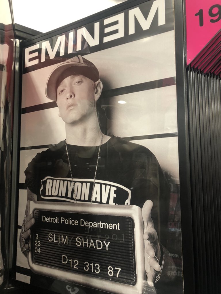 We’ve got the (much requested) Eminem poster back in stock 👍 #eminem