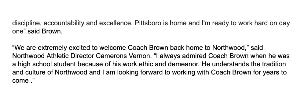 Northwood Athletics tweet media