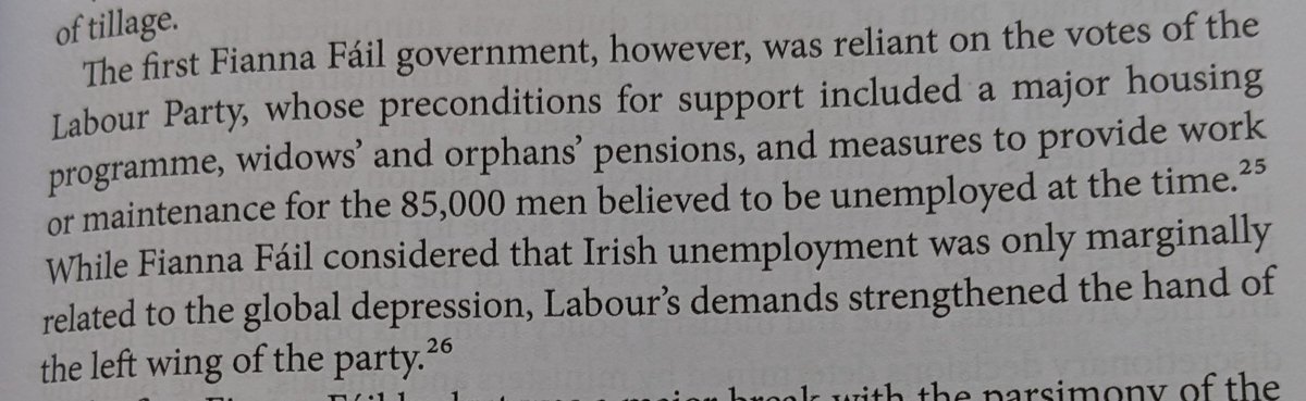 From Frank Barry's 'Industry and Policy in Independent Ireland', so we're all clear why the housing programme of the 1920s happened!