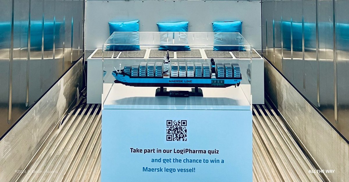 Maersk's tweet image. Day 1 #LogiPharma 2024!
Visit our #Maersk Reefer Container (📍located at the entrance) &amp;amp; @ our Stand 66. Immerse yourself in an interactive experience to learn about our integrated Pharma Cold Chain solutions &amp;amp; temperature controlled pharma sites. More: spkl.io/60174Ftmf