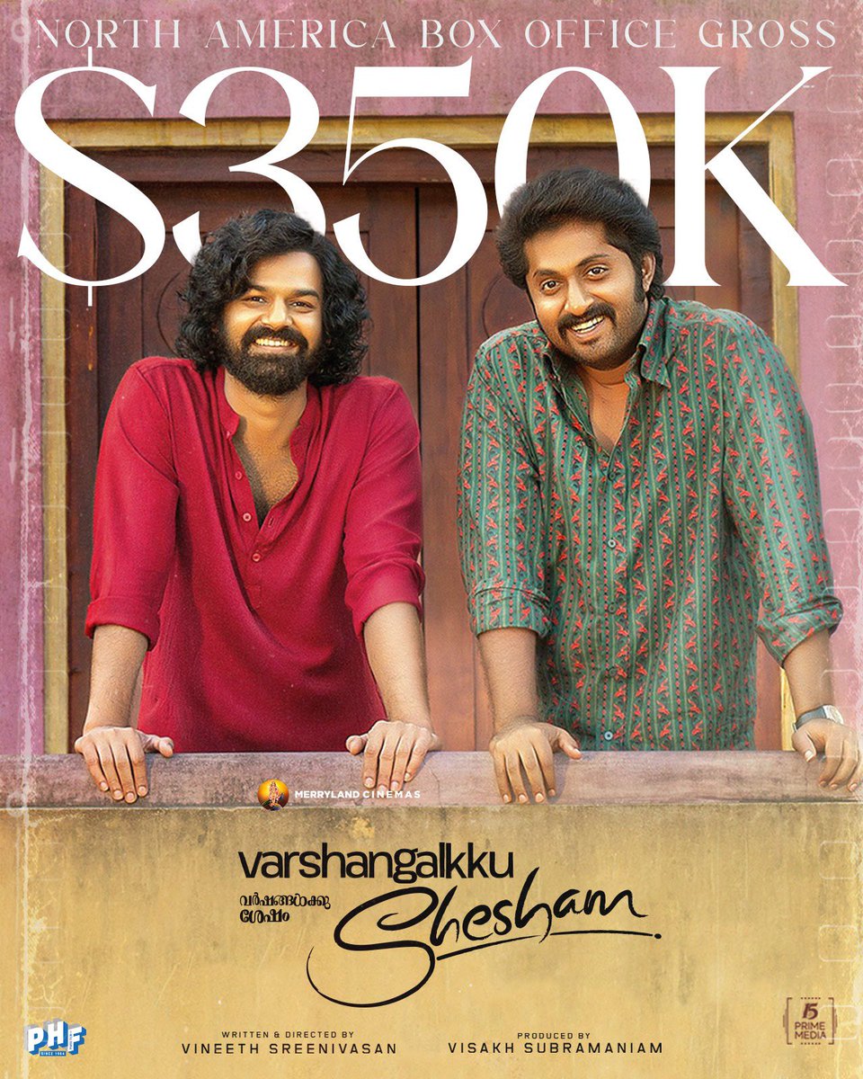 #Aavesham & #VarshagalukkuShesham crossed $350K each with hourly gross at 10am EST

Take advantage of discount Tuesday & enjoy the movies in @RegalMovies @Cinemark @AMCTheatres & other chains 

Week 1 heading to $800K+ #Mollywood #MalayalamCinema