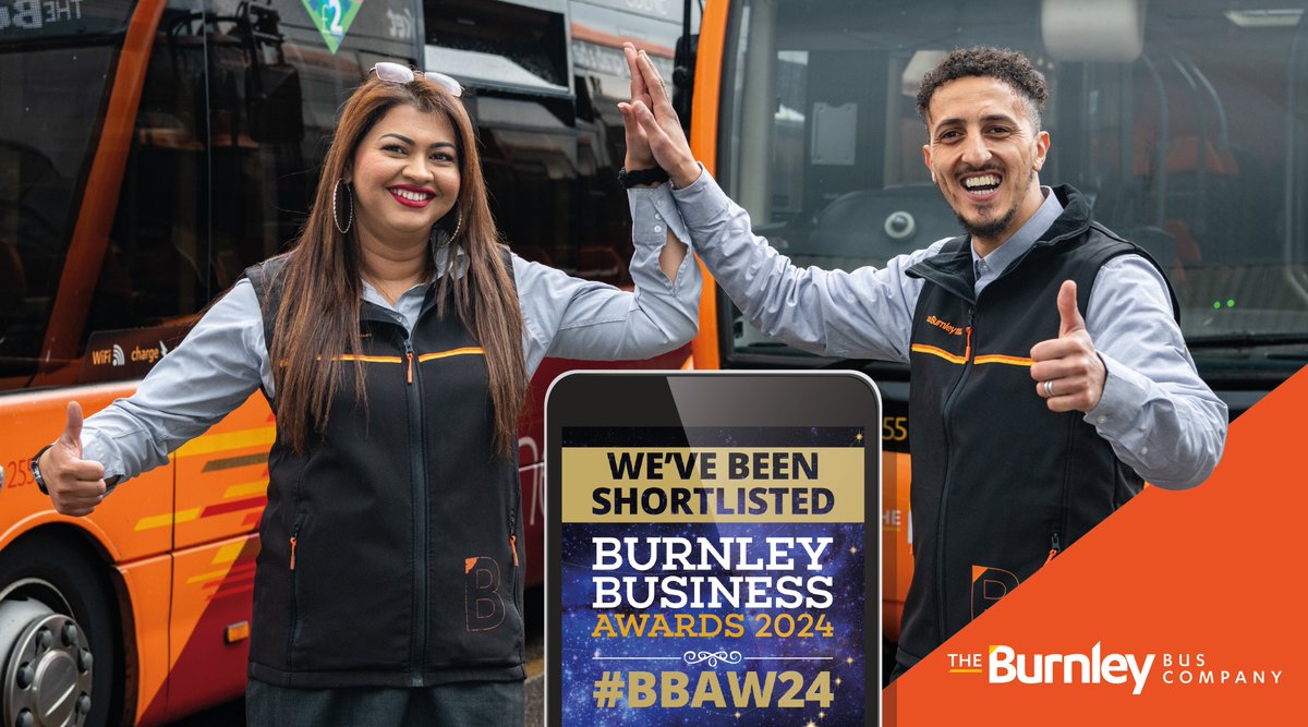 burnleybuses's tweet photo. π Well done to our entire team, as we've been shortlisted for medium business of the year at the @burnleycouk Business Awards!
πWe are so proud of the work everyone puts in every day to make our customers journeys the best they can be. Thank you!
#BBAW24 https://t.co/106a28dM5h