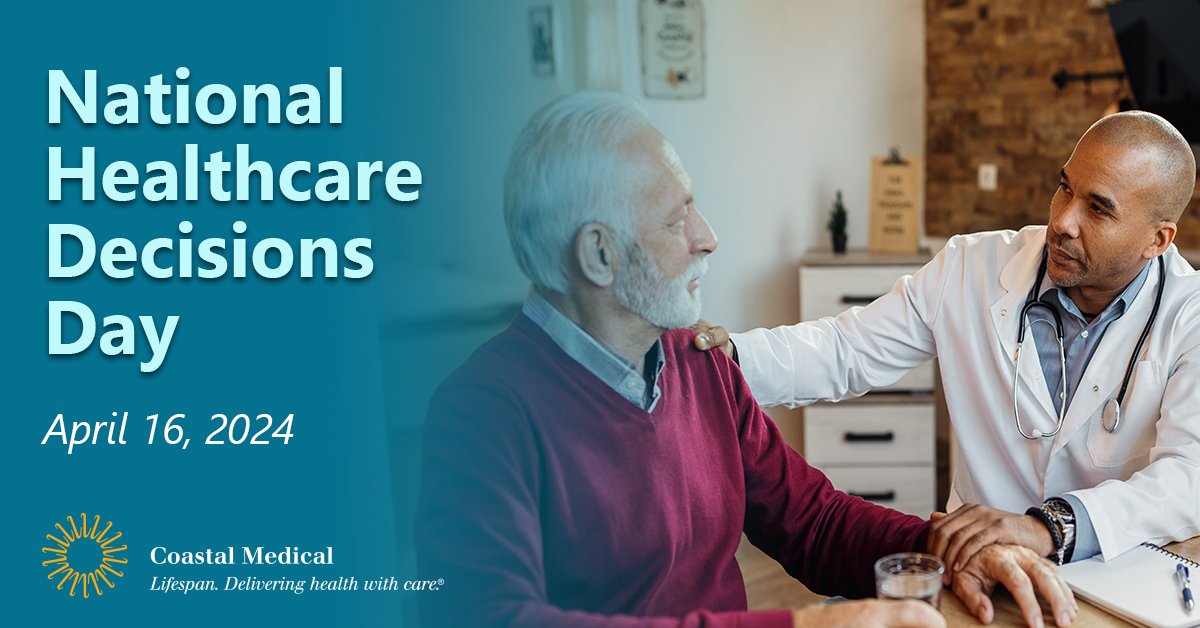 #NationalHealthcareDecisionsDay reminds us of the importance of advance care planning. If you are unable to make medical decisions for yourself, it's critical to have a plan. Learn more: lifespan.org/locations/coas…
